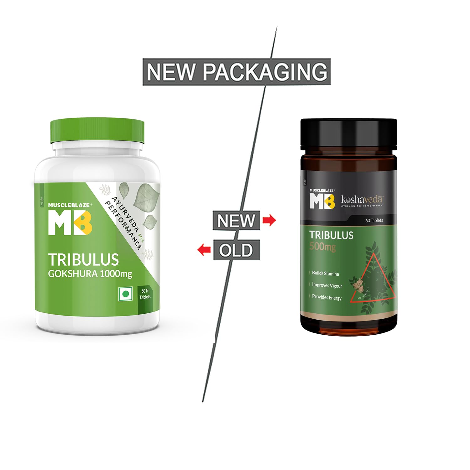 MuscleBlaze Koshaveda Tribulus 500mg (60 Tablets) | Ayurveda for Perfor- image 8