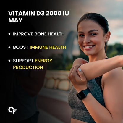 Carbamide Forte Vitamin D3 2000IU | Vitamin D Tablets | D3 supplement - Cholecalciferol for Bone & Immune Health | Vitamin D3 Tablets for Women & Men | Raspberry Flavour - 90 Tablets