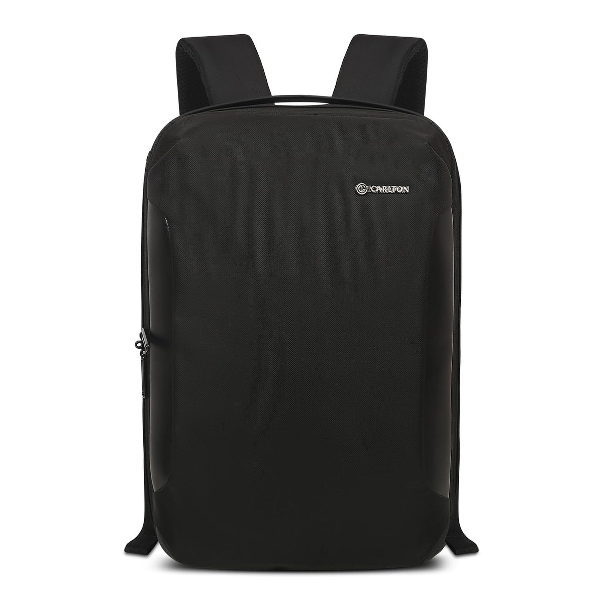 CARLTON Laptop Backpack with Front Access Pocket, Trolley Sleeve, Flush USB Port & Water Resistant Fabric | Ferrous Black | Bradford