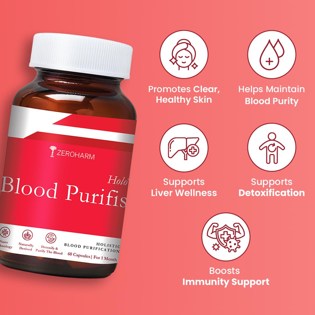 ZEROHARM Holo Blood Purifis | Ayurvedic Blood Purifier & Detox Suppleme- image 5