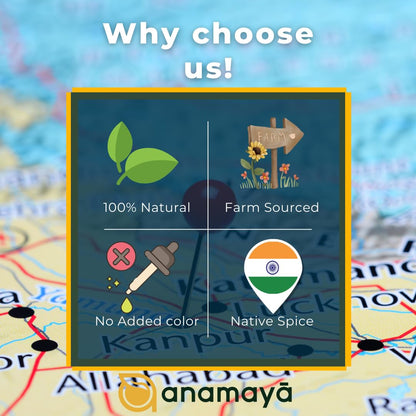 Buknu Masala Kanpur 50 gms from Anamaya Spices | Buknoo Masala Kanpur | Kanpuriya Bukni | Hazmi Masala | Bhuknu seasoning for curd, paratha, Chapathi, Mathri, etc |