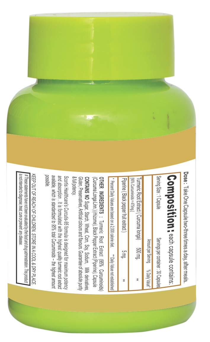 CURCUMIN & PIPERINE -SCORTIS HEALTHCARE'S CURCUTIS-95 (95% CURCUMINOIDS)