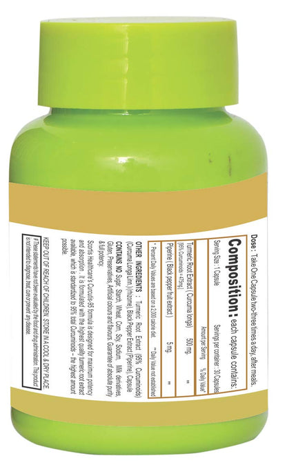 CURCUMIN & PIPERINE -SCORTIS HEALTHCARE'S CURCUTIS-95 (95% CURCUMINOIDS)