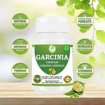 Morsan Healthcare Garcinia Cambogia Capsules 500 mg – 60 Veg Capsules x 4 Pack | Natural Herbal Formula | Plant-Based | Gluten-Free & Vegan