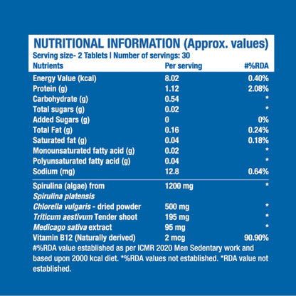 Fast&Up Plant Based B12 (60 Uncoated Tablets)- With Natural Methylcobalamin, USDA Organic Certified, 100% Natural, Preservative Free, Contributes to daily RDA of Vitamin B12