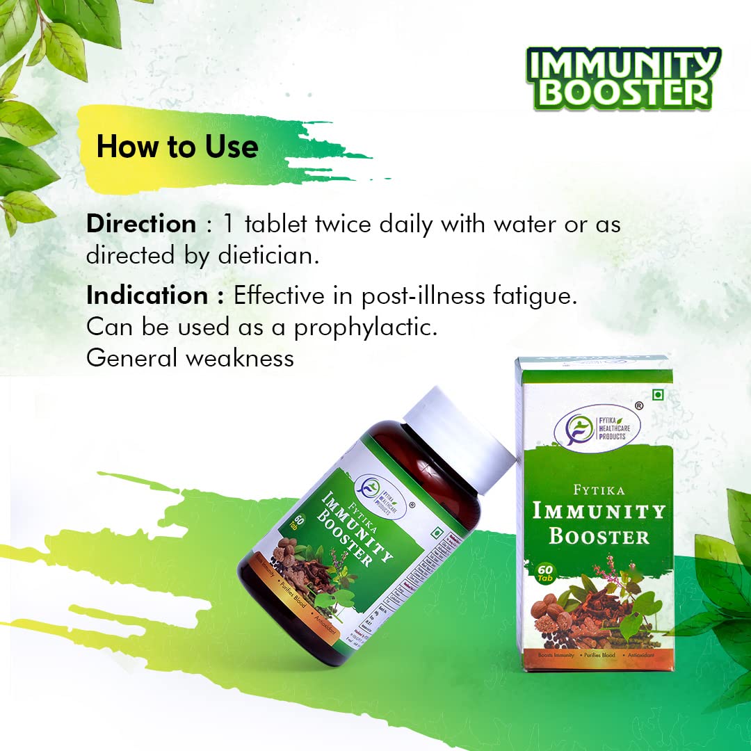 FYTIKA Immunity Booster Tablet for Adults | Natural Supplement To Boost Immune System (60 Tab)