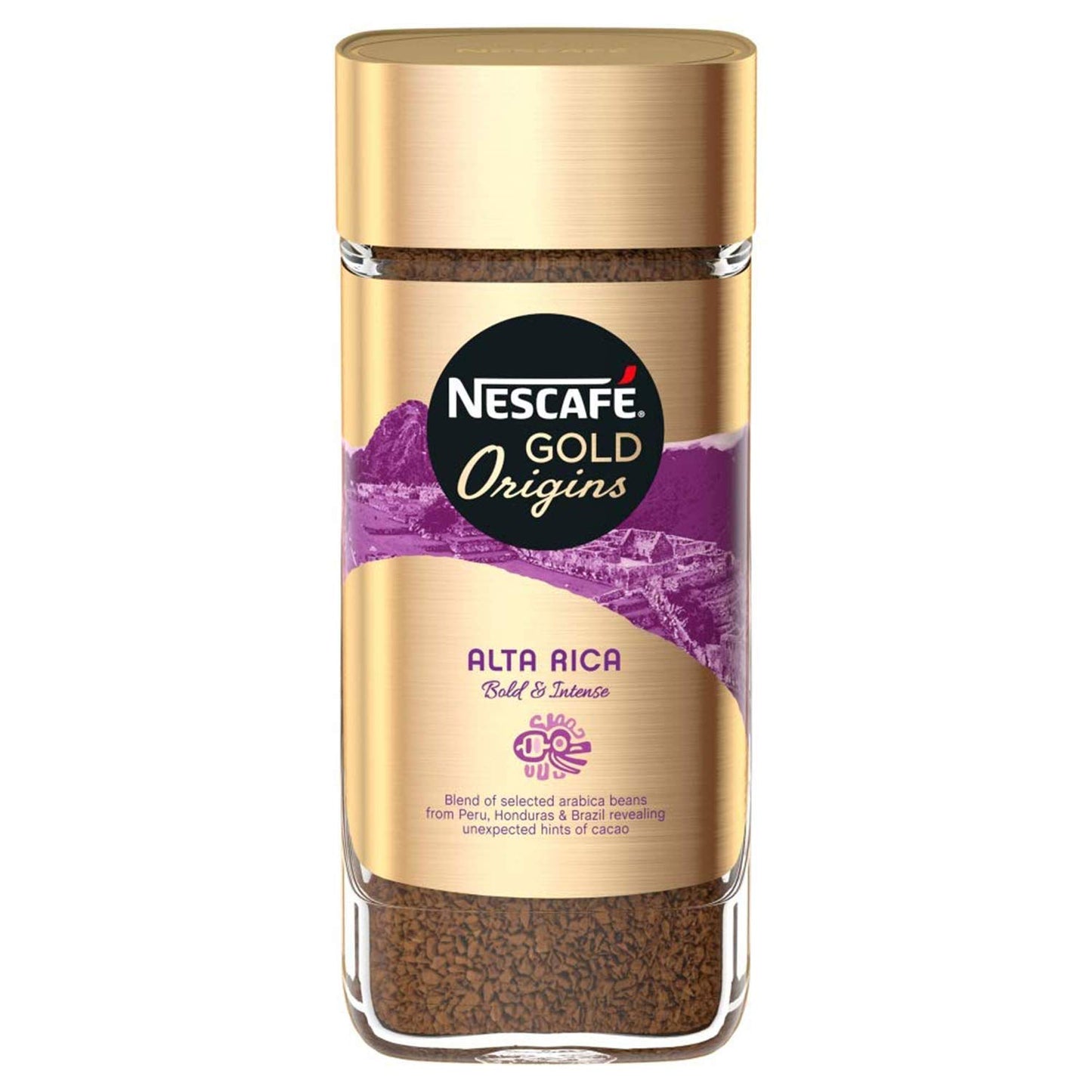 Nescafe Gold Origins Alta Rica Ground Coffee, 3.53 Oz 100 G, Glass Bottle