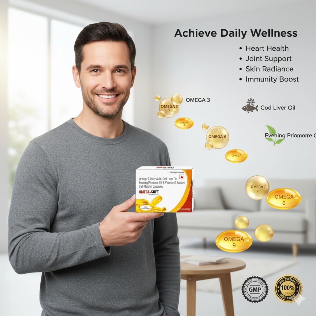 Knoll Healthcare Omega 3 Fish Oil 700 Mg For Men And Women Antioxidant & Energy,Stamina & Immunity & Maintains Bone & Joint Health,Fatty Acid,Epa 360 Mg Dha 240 Mg (3X Strips),3 Count,10 Capsules