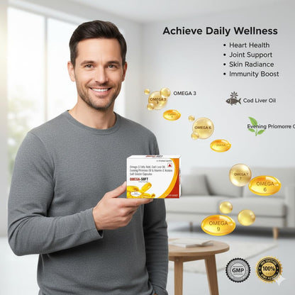 Knoll Healthcare Omega 3 Fish Oil 700 Mg For Men And Women Antioxidant & Energy,Stamina & Immunity & Maintains Bone & Joint Health,Fatty Acid,Epa 360 Mg Dha 240 Mg (3X Strips),3 Count,10 Capsules