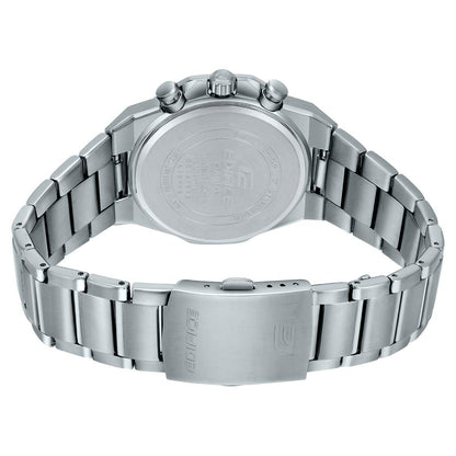 Casio EDifice EFS-S570D-1AUDF Black Analog Dial Silver Stainless Steel Band Men's Watch Slim Case Sapphire Glass EX527
