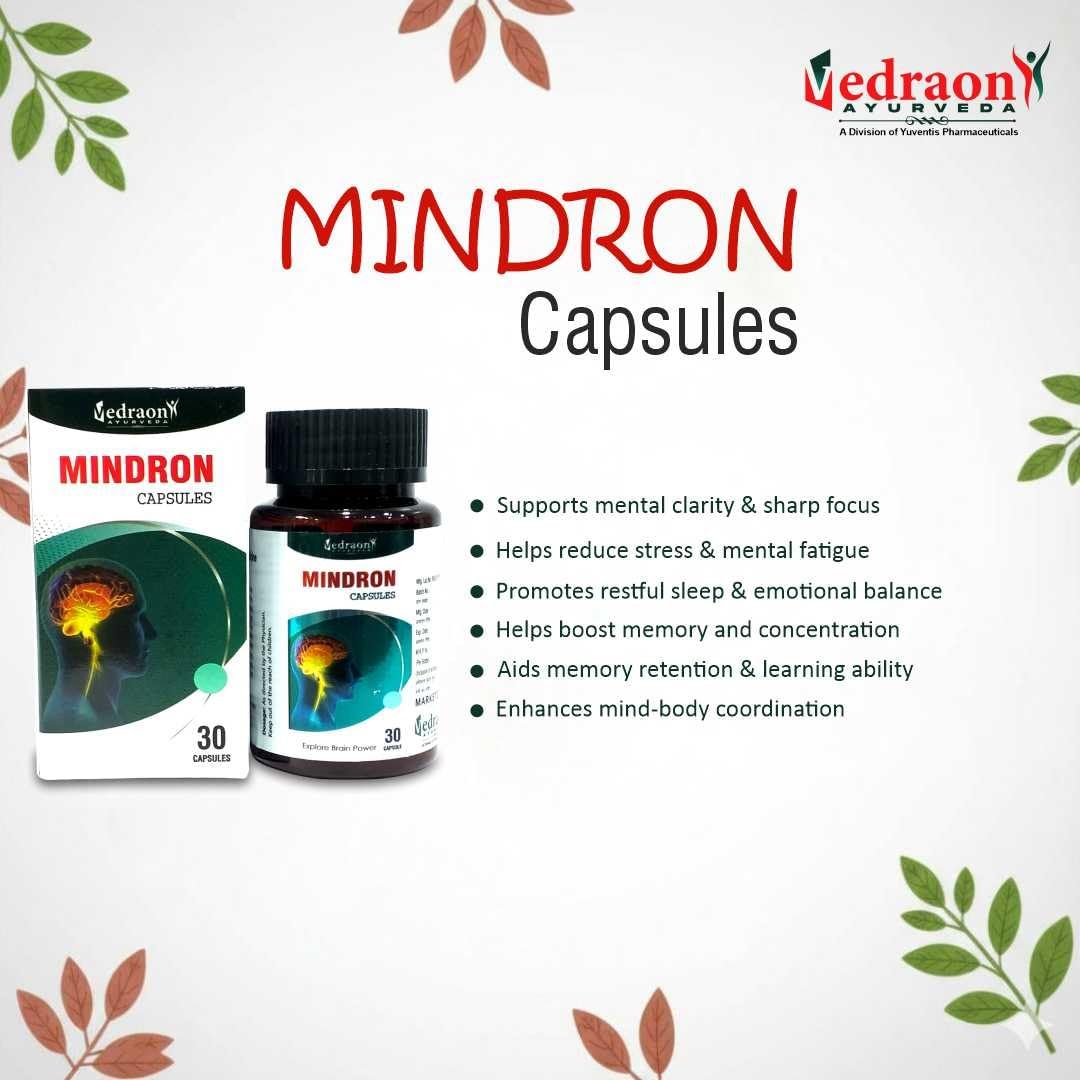 Vedraon Mindron Capsules: Advanced Ayurvedic Brain & Focus Support