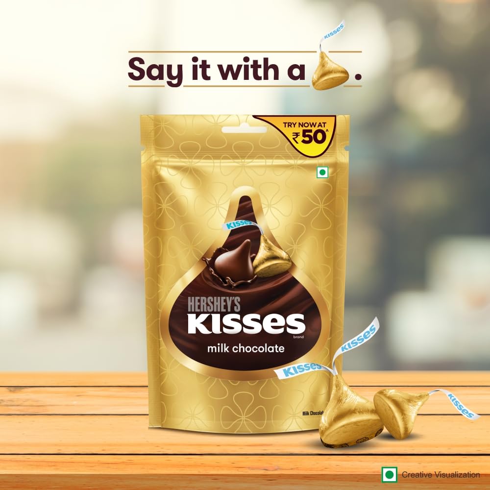 HERSHEY'S Kisses Vegetarian Milk Chocolate,36 Grams