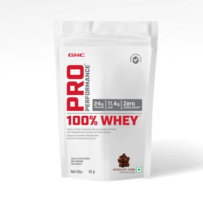 GNC Double Strength Stack | Whey Protein Sachets & Creatine Combo for Muscle Recovery & Strength | 2x Whey Protein Sachets + 100g Unflavoured Creatine Monohydrate