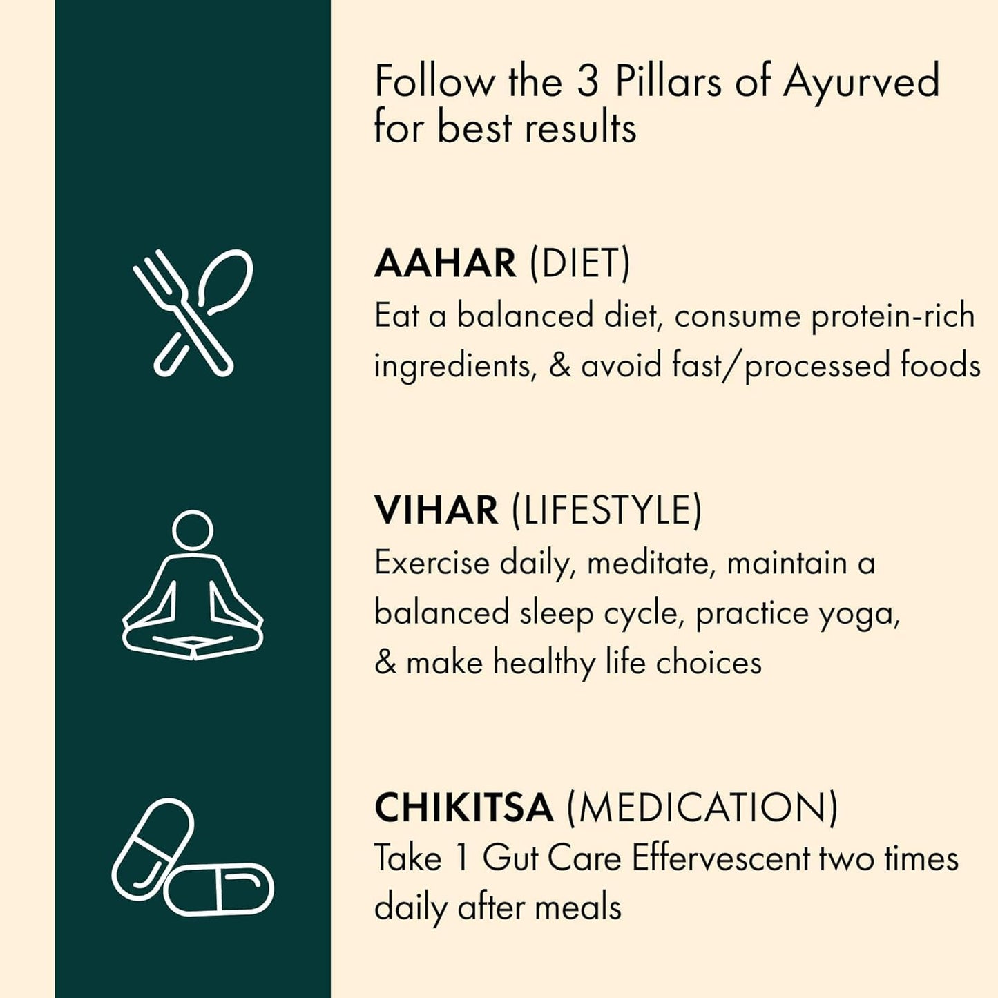 Dr. Vaidya’s Gut Care Effervescent Tablets | Helps reduce bloating & acidity, improves digestion, promotes gut health & regulates Bowel movement | Jeera, Ajwain, Saunf | Prebiotic & Probiotic Blend with healthy gut microbiome 15 Tablets (Pack of 2)
