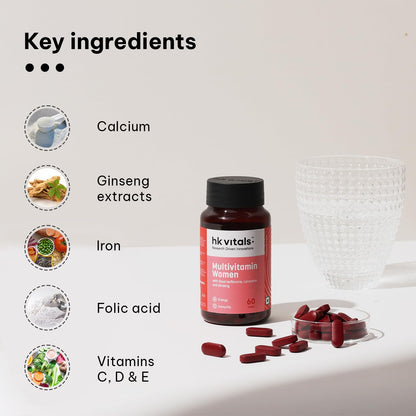 HealthKart HK Vitals Multivitamin for Women, With Zn, Vitamin C, D, Mul- image 4