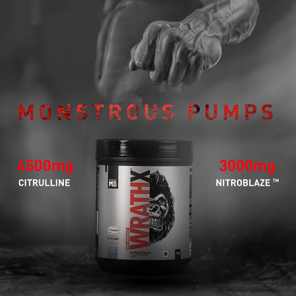 MuscleBlaze Pre Workout Wrathx With Creapure,Nitroblaze & Bioperine (Co- image 9