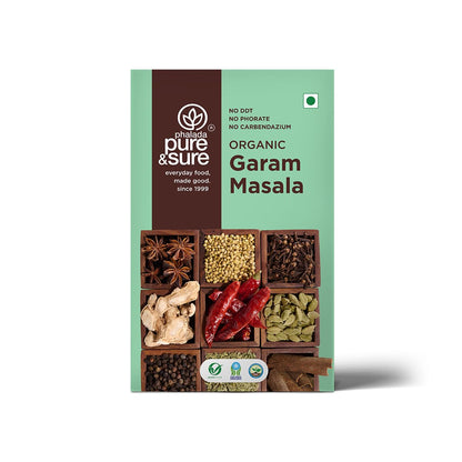 Pure & Sure Organic Garam Masala 100gm (Pack of 1) | Traditional, Authentic & Multipurpose Masala Powder | Perfect Blend of Spices with Great Taste & Aroma | No Preservative & Pesticide