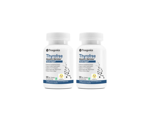 Trexgenics THYROFREE with Ashwagandha 5%, Natural Herbs, Tyrosine, MaSelenium &
