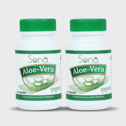 Sona Aloe Vera Extract 60 Capsules (Pack of 2)