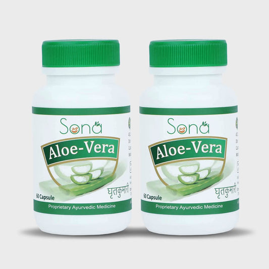 Sona Aloe Vera Extract 60 Capsules (Pack of 2)