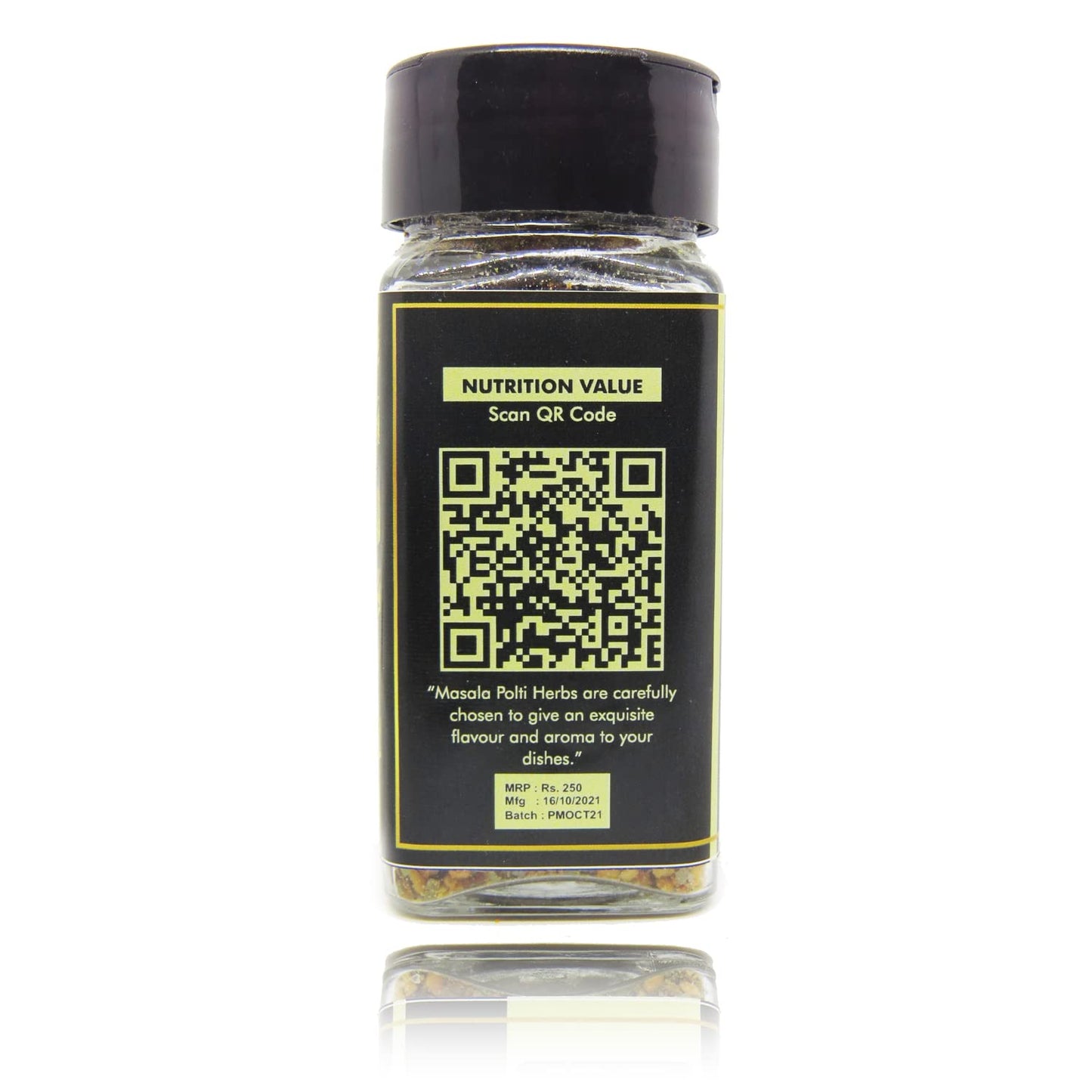 Masala Potli Dried Mixed Herbs Multipurpose Pizza Pasta Italian Seasoning for Cooking, Garnishing (Pizza & Pasta Seasoning, Sprinkle Glass Packing - 55 Grams)