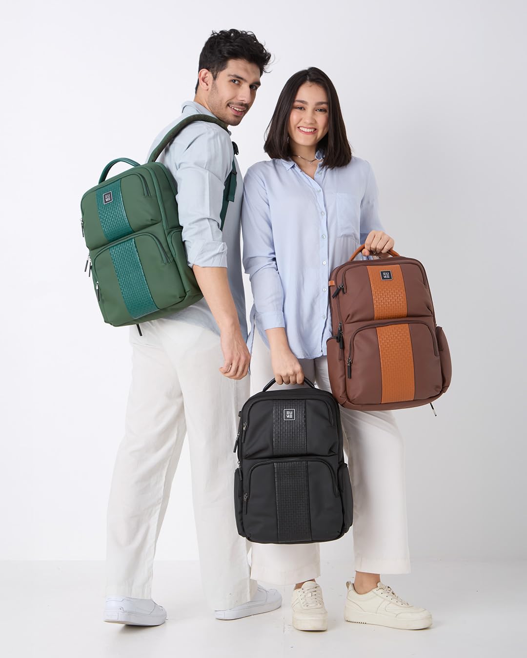 EUME Premium 15.6 in Laptop bags for Men & Women Office Use | Stylish Backpack Bag | Spacious Backpack for Travelling | 28L Polaris Charcoal Black