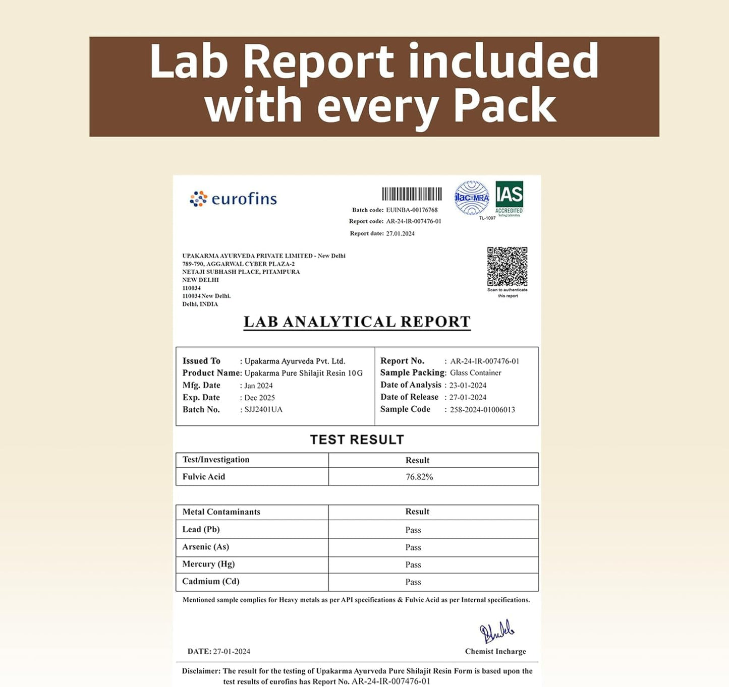 UPAKARMA Pure Shilajit Resin 20g | 300mg/serving | Extensive Global Sou- image 7