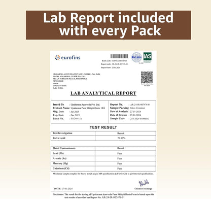 UPAKARMA Pure Shilajit Resin 20g | 300mg/serving | Extensive Global Sou- image 7