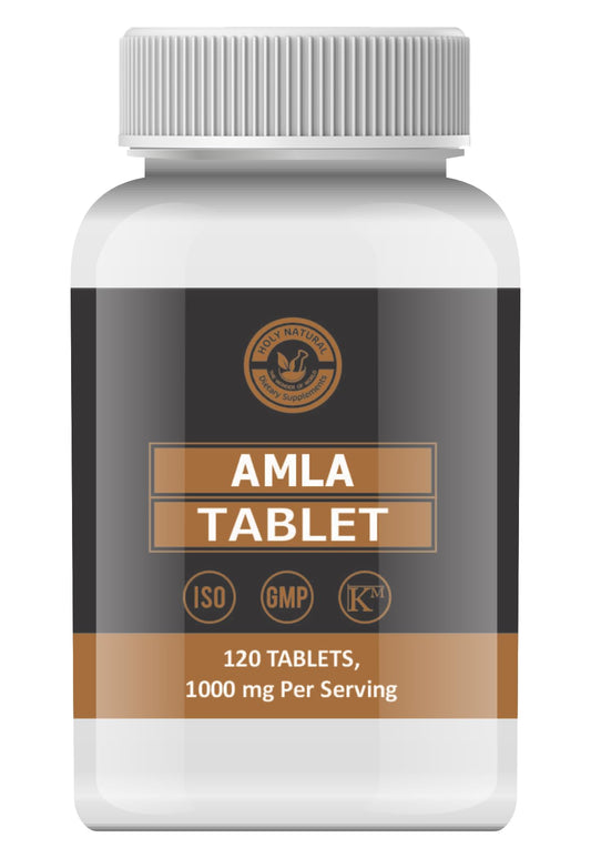 Holy Natural Amla Tablet - 120 tab | Indian Gooseberry, Amlakai | Dietary Supple