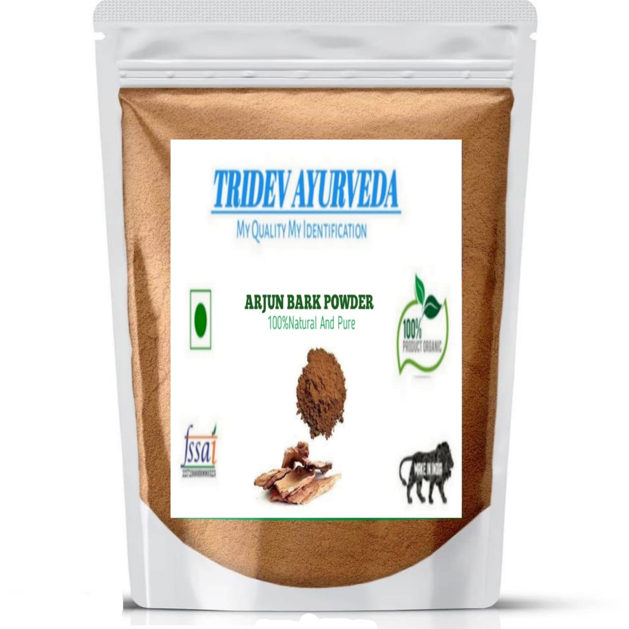TRIDEV AYURVEDA || Arjun Bark Powder | Arjun Ki Chall For Natural Health Care (250gm)