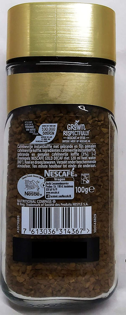 Nescafe Gold Decaf 100g Imported