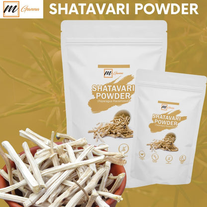 mGanna Shatavari Powder/Asparagus Racemosus for Radiant Skin, Hair and Health Care 227gm / 0.5 lbs