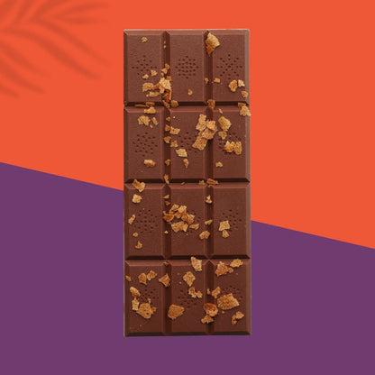 Chokola French Biscuit 45% Milk Chocolate Bar – Creamy Milk Chocolate with Crunchy Biscuit, 80g