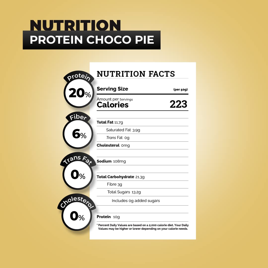 HYP - Protein Choco Pie, Peanut Butter (6x50g) | 10g Protein per Choco- image 5