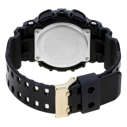 Casio G-Shock GA-140GB-1A1DR Black & Gold Analog-Digital Dial Black Resin Strap Men's Watch Shock and 200M Water Resistant G1021