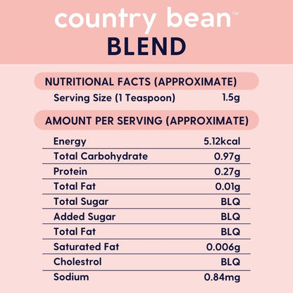 Country Bean Strawberry Cheesecake Instant Coffee I Blend I 50g - Makes 40 Cups I No Added Sugar I 100% Strong Coffee Powder