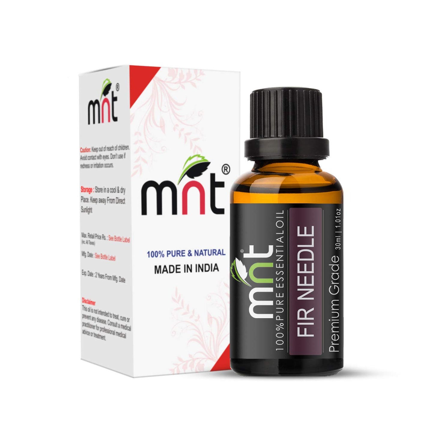 MNT Fir Needle Essential Oil 100% Pure Natural & Therapeutic Grade for Aromatherapy, hair, Skin & weight loss (30ML)