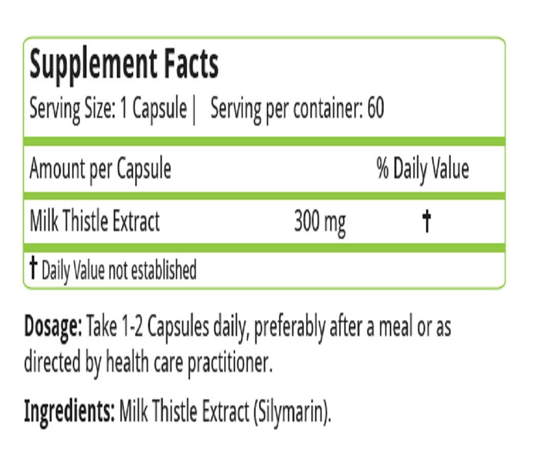 Nature's Velvet Milk Thistle 80% Silymarin Pure Extract - 60 Veg Capsul- image 6