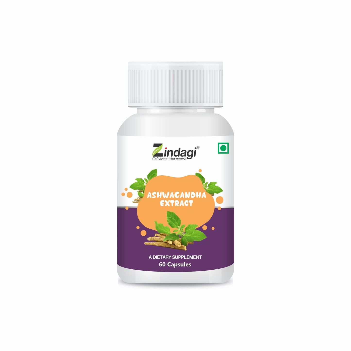 Zindagi 100% Pure Ashwagandha Extract Capsules and Turmeric Extract Capsules With Curcumin - Herbal Health Supplement For Diabetic - Maintain Healthy Joints(Combo Offer)