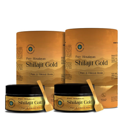 CUREFOREVER Shilajit Gold Resin - 40g, 200mg/Serving | 200 Servings With Ashwagandha & Maca Root | Pure Himalyan Shilajit for Men & Women | Supports Energy, Vitality & Performance | Ayurvedic Shilajeet