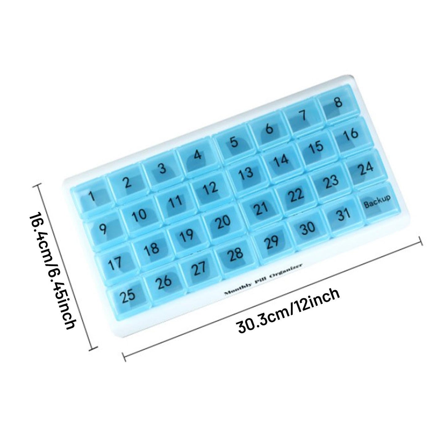 Enakshi® Monthly Pill Organizer 31 Day for Travel Supplements Vitamins Medications Blue|Health & Beauty | Health Care | Pill Boxes, Pill Cases