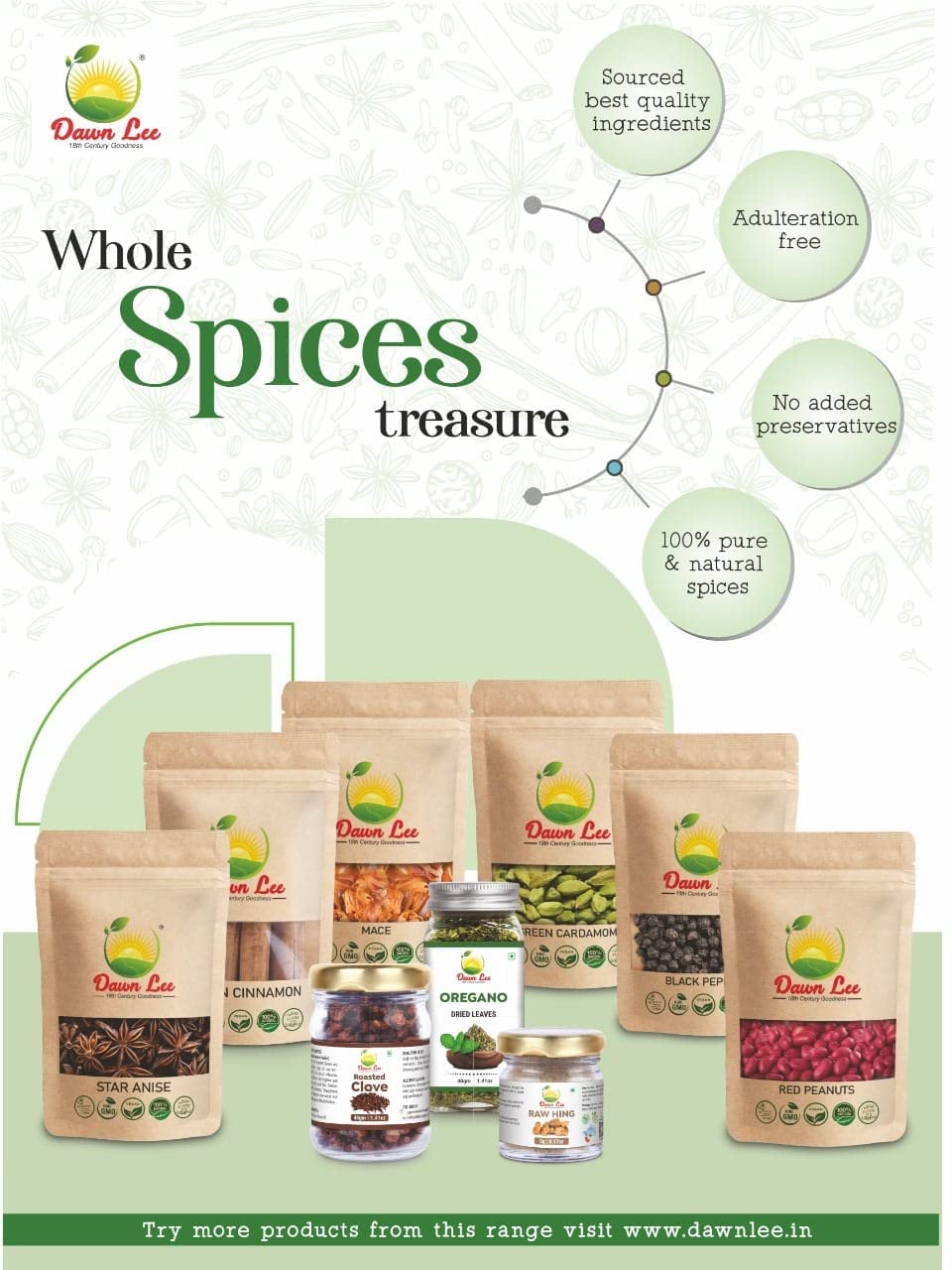 Dawn Lee Black Stone Flower Spices - 25g | Pathar/Patthar ke Phool Spice | Dagad Phool, Kalpasi | Pathar Ke Phool Authentic Indian Lichen for Flavorful Cooking | Essential for Chettinad & Maharashtrian Masalas | 100% Pure & Natural