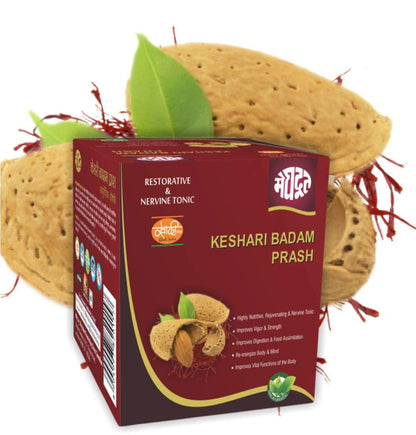 Meghdoot Keshari Badam Prash Ayurvedic Health Supplement with Saffron Almonds As