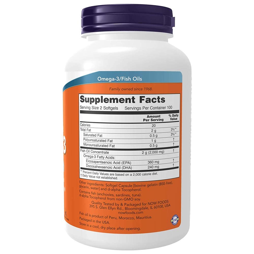 Now Foods, Omega-3, Cardiovascular Support, Pack of 200 Softgels- image 7