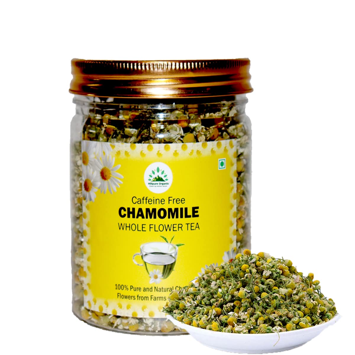 Caffeine Free Chamomile whole flower tea from Uttarakhand