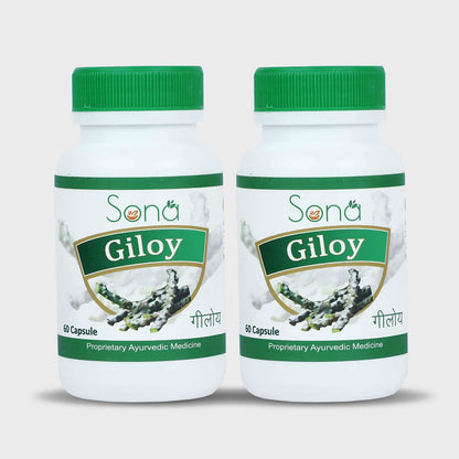 SONA HEALTH CARE Giloy Veg Capsules (Guduchi) 60 CAPSULES (PACK OF 2)