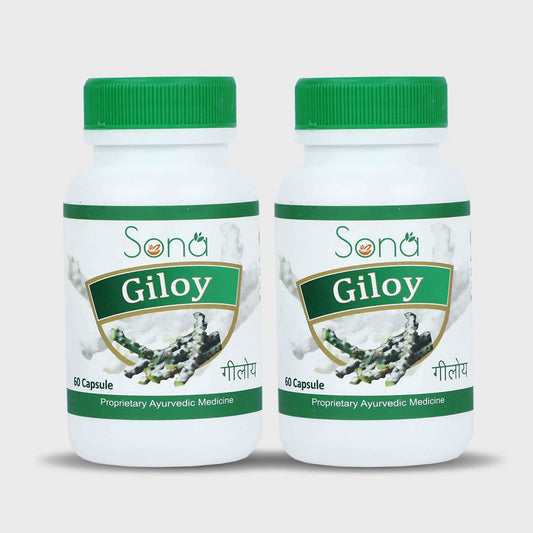 SONA HEALTH CARE Giloy Veg Capsules (Guduchi) 60 CAPSULES (PACK OF 2)