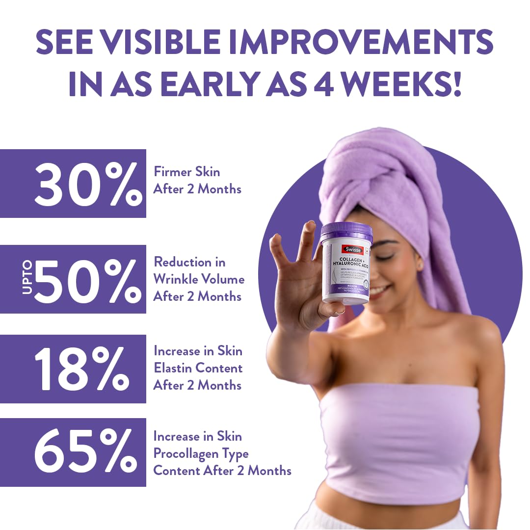 Swisse Collagen+ Hyaluronic Acid with Peptides, Vitamin C & E to Boost- image 6