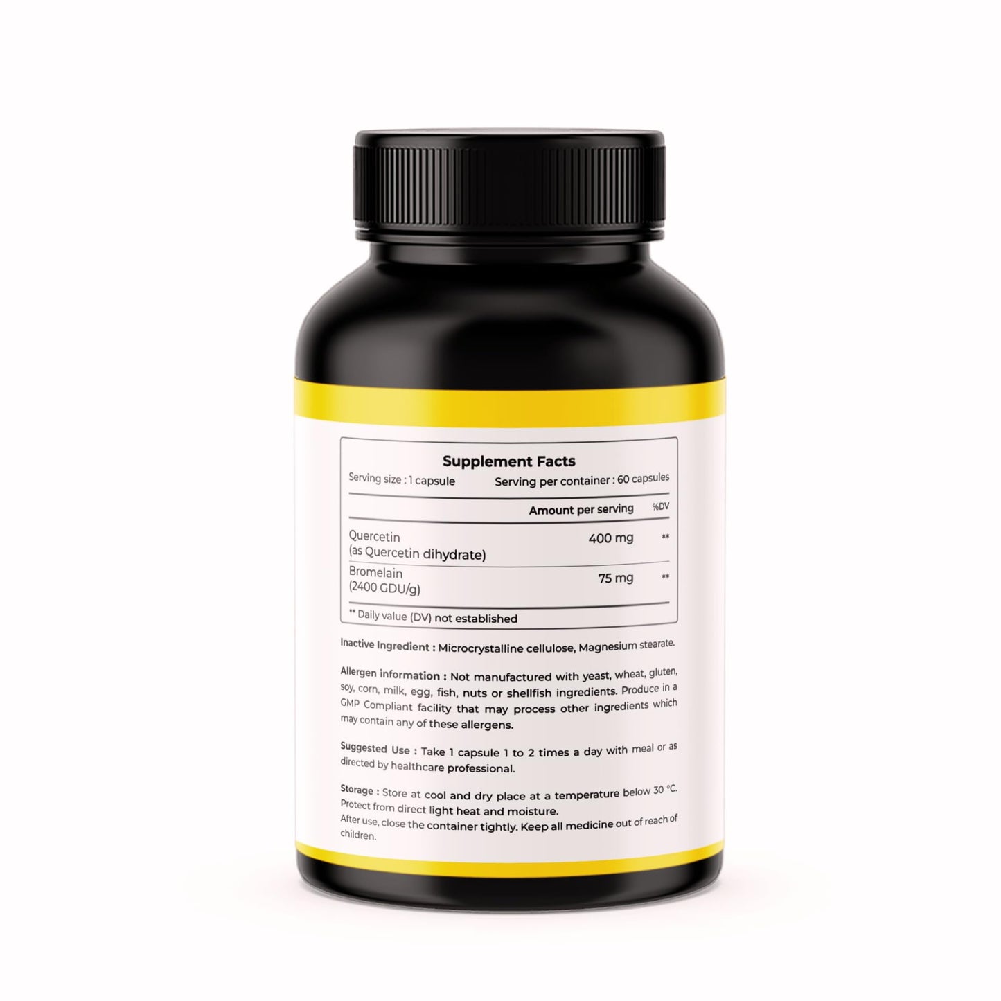 CITRUS NUTRACEUTICAL Quercetin 400mg with Bromelain 75mg Capsules