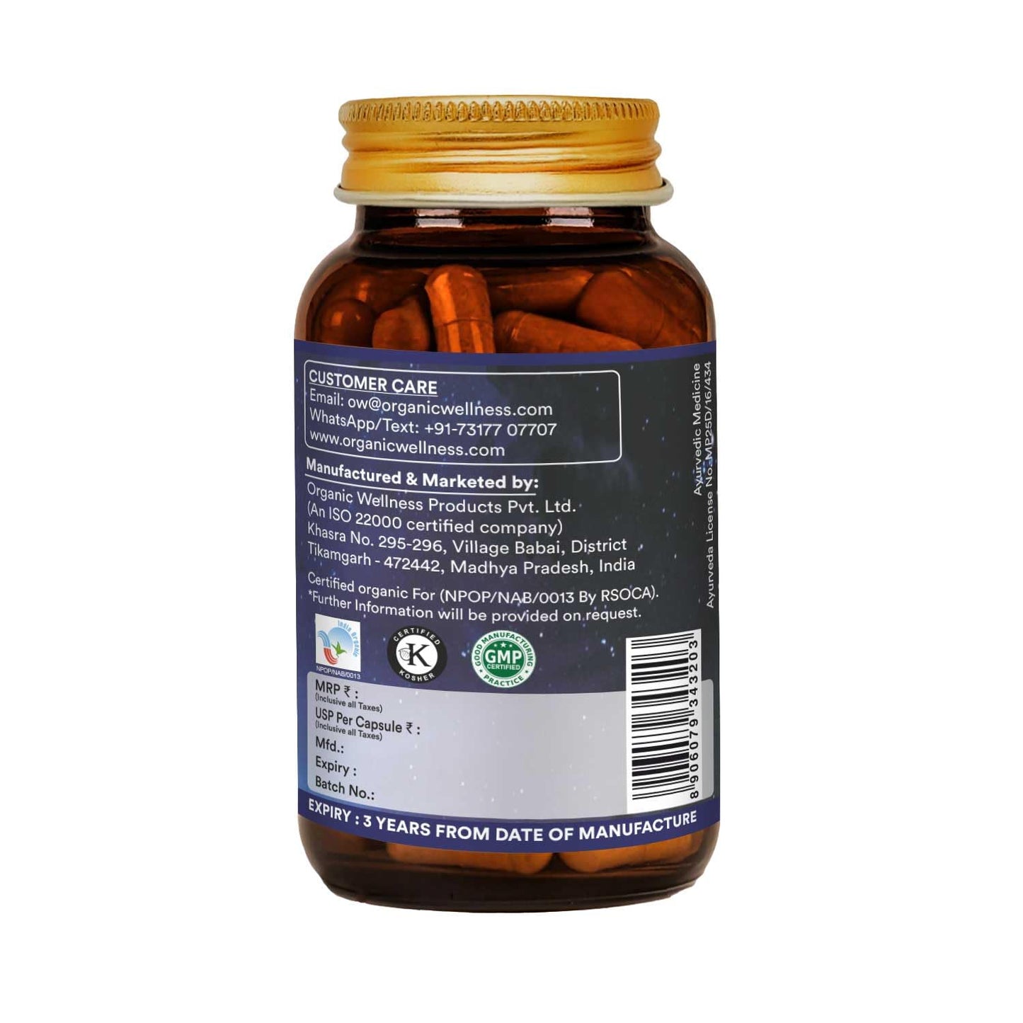 Organic Wellness - Om-Shanti Capsule | Ayurvedic Capsule | Peaceful Sle- image 5